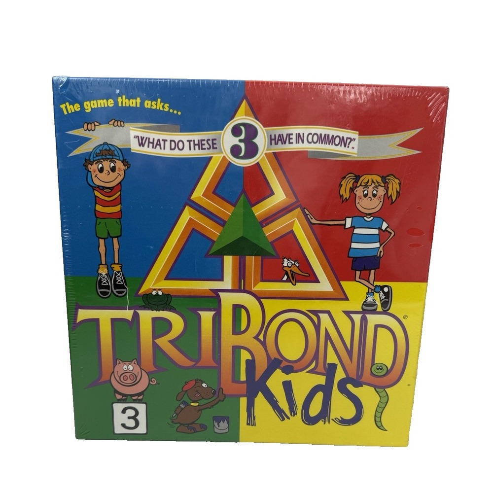 TriBond Kids Game What Do These 3 Things Have In Common? NEW & SEALED NOS